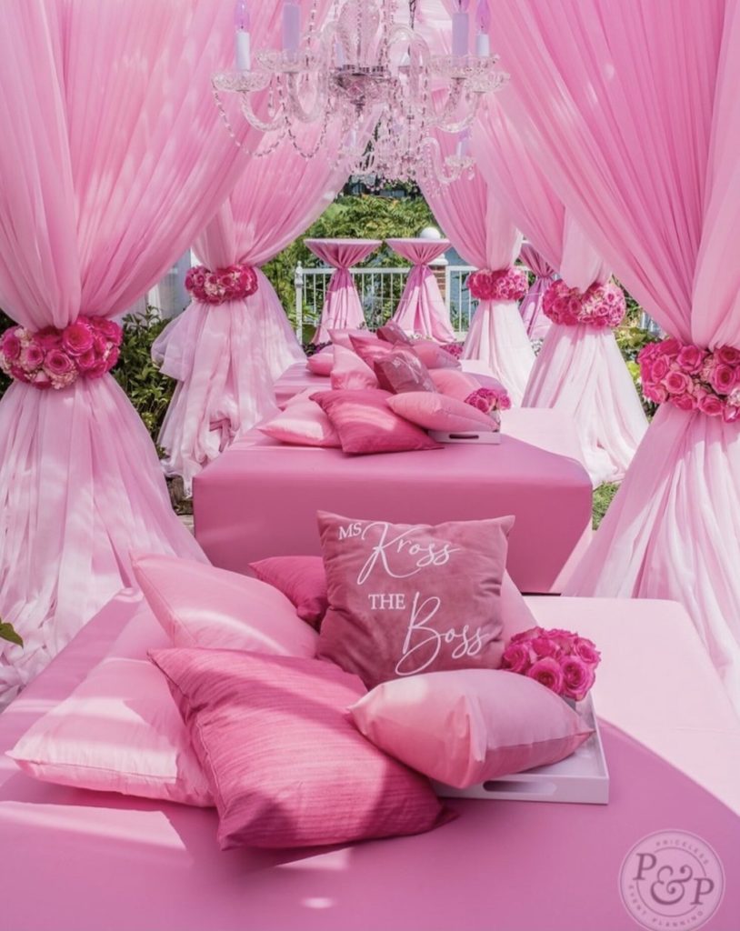 Pretty Pink baby shower themes for girls