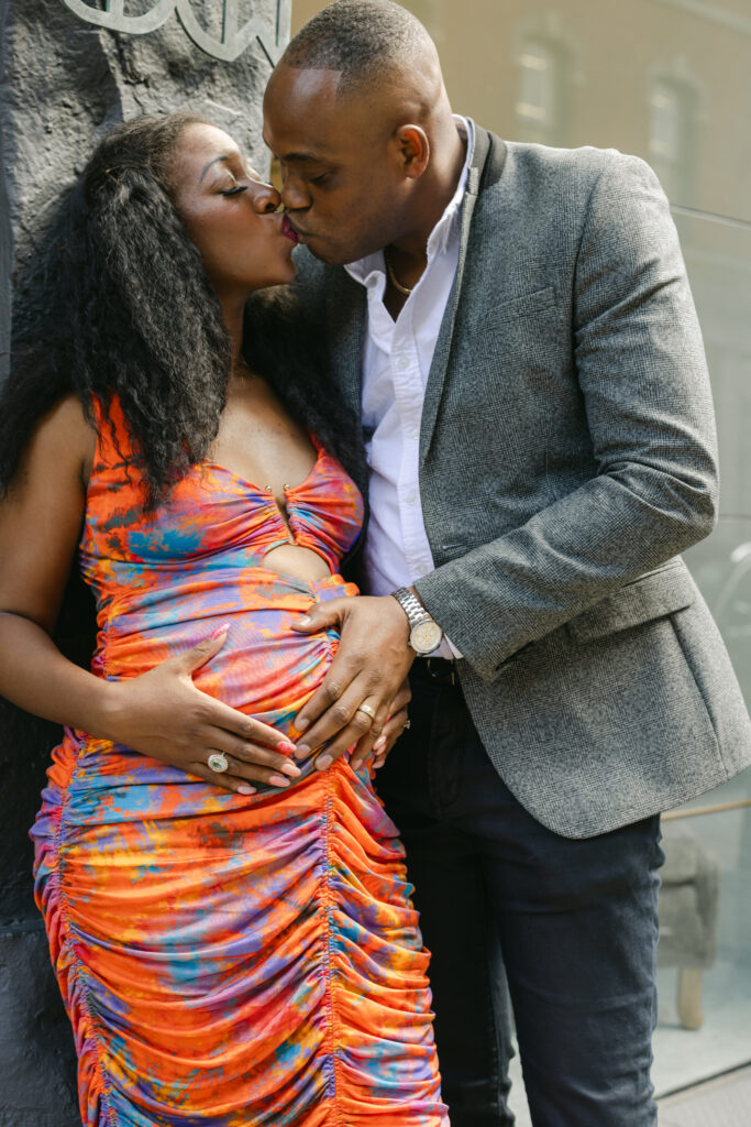 Muna Coterie Event Planner Ashely Merisier of A. Merisier Events and her hubby Paul celebrated their little one on the way with an intimate maternity shoot in Soho, New York City.