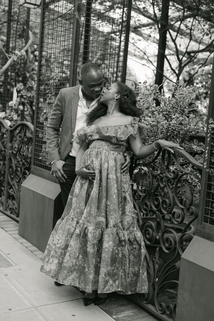 Muna Coterie Event Planner Ashely Merisier of A. Merisier Events and her hubby Paul celebrated their little one on the way with an intimate maternity shoot in Soho, New York City.