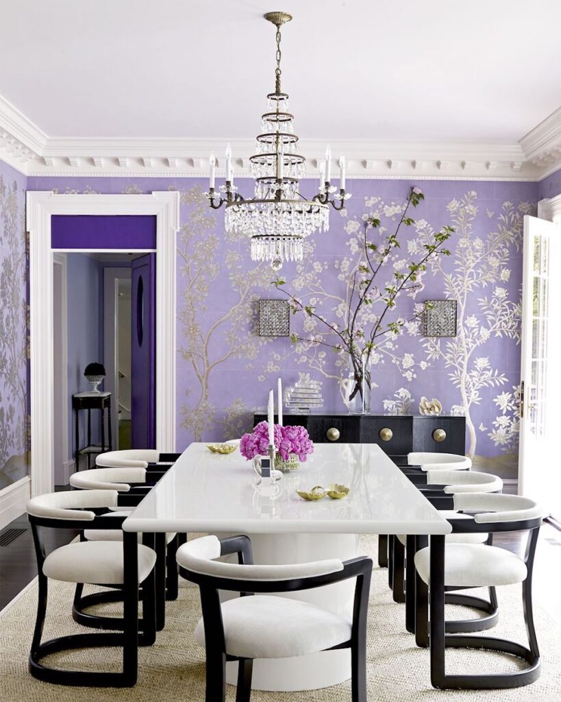 We have rounded up an array of interior designs inspired by the color purple that will have you ready to pick up a paintbrush immediately.
